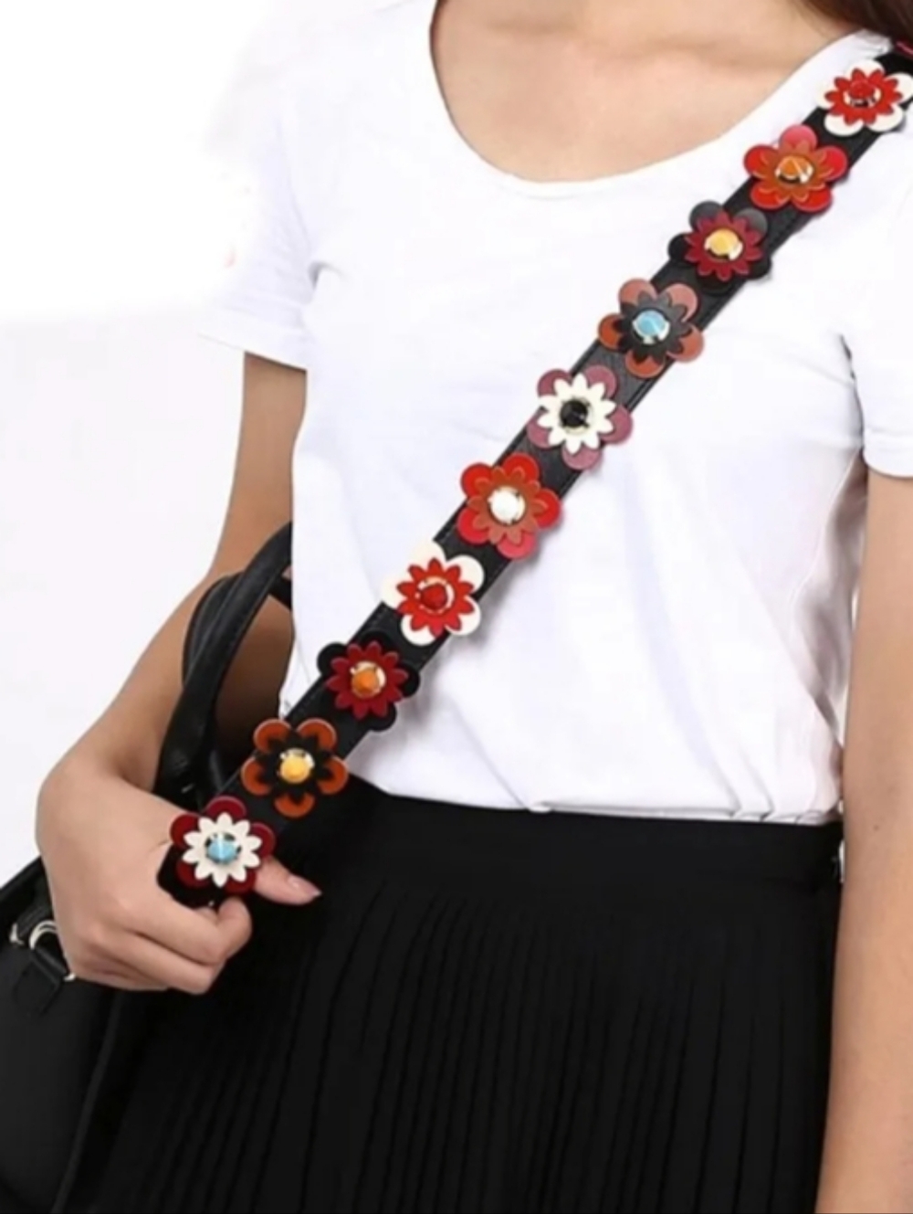 Handbag Replacement Strap with Gold Accessories